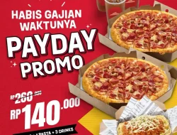 Promo PHD Payday 2 Pizza + 1 Pasta + 3 Drinks Hanya 140Ribu