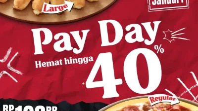 Promo Pizza Hut Spesial Pay Day Hemat Hingga 40%