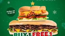 Promo Subway Holiday Treats Beli 1 Gratis 1 Hingga 5 Januari 2025