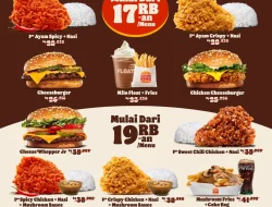 Promo Burger King FebruWOWri Hemat Harga Mulai 17Ribuan