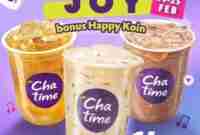 Promo Chatime Anniversary Ke 14 Minuman Hanya 14 Ribu