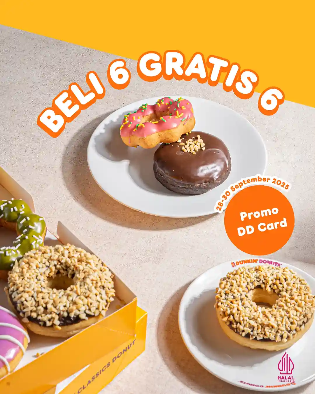 Promo Dunkin Donuts Spesial Payday Beli 6 Gratis 6 Donut
