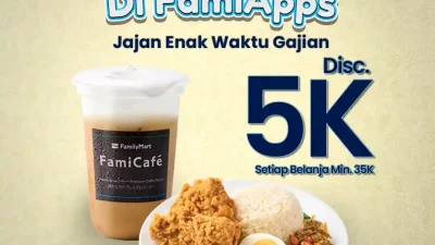 Promo FamilyMart Spesial Gajian Harga Menu Diskon 5 Ribu