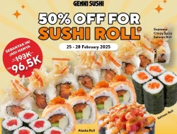 Promo Genki Sushi Payday Sushi Roll Diskon Hingga 50%