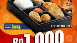 Promo Gokana Beli Katsu Bento Hanya Rp1.000 Pakai ShopeePay