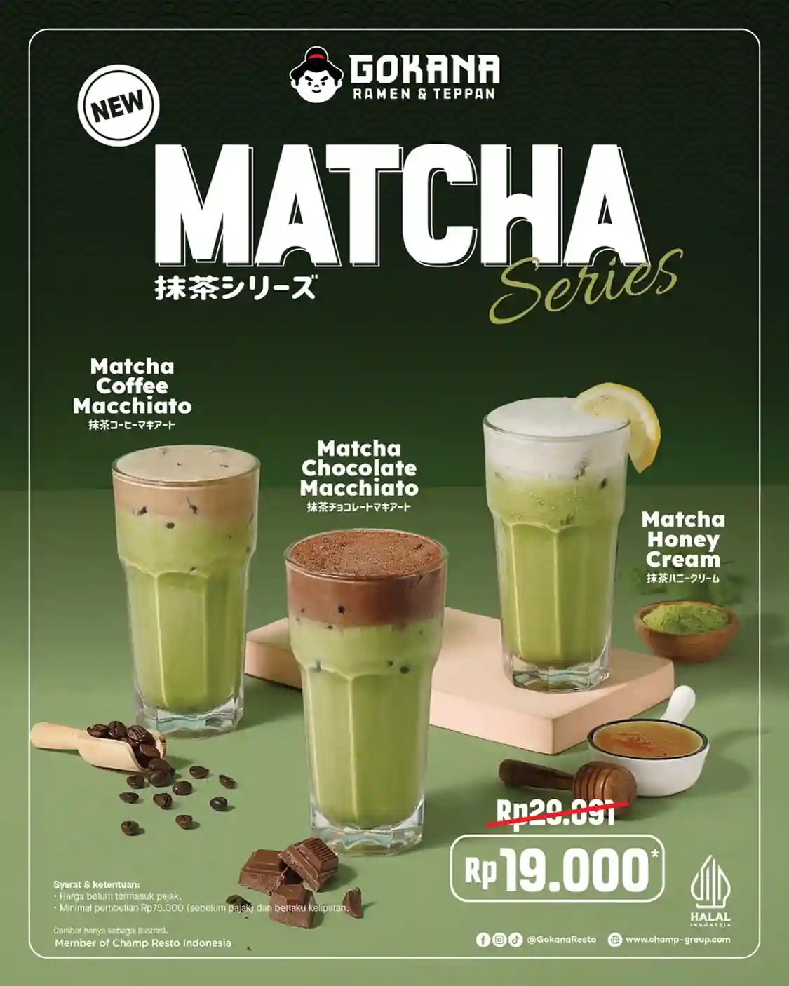 Promo Gokana Harga Spesial Matcha Series Hanya 19 Ribu