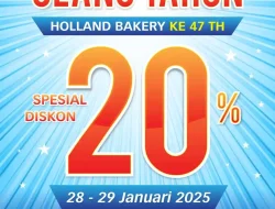 Promo Holland Bakery Spesial Ulang Tahun Diskon Hingga 20%