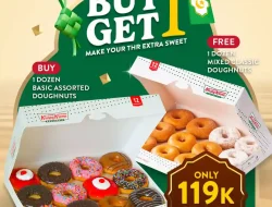 Promo Krispy Kreme Spesial Beli 1 Gratis 1 Harga Hanya 119 Ribu