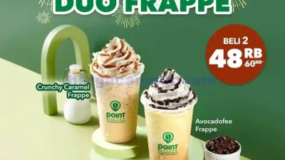 Promo Point Coffee Duo Frappe Beli 2 Cup Hanya 48Ribu