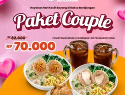 Promo Bakso Boedjangan Spesial Valentine Paket Couple 70 Ribu