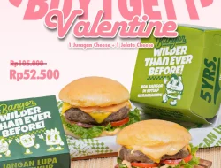 Promo Burger Bangor Spesial Valentine Beli 1 Gratis 1