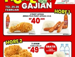 Promo CFC Spesial Hore Gajian Harga Paket Menu Mulai 40Ribu