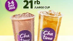 Promo Chatime Segarnya Berbuka Large Cup Hanya 21 Ribu