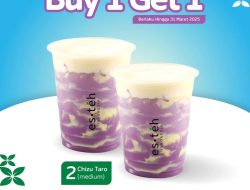 Promo Es Teh Indonesia Spesial Chizu Taro Beli 1 Gratis 1