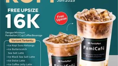 Promo FamilyMart Kamis Kopi Ukuran Large Hanya 16Ribu