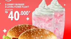 Promo KFC Love Deals 2 Burger dan 2 Minuman Hanya 40 Ribu