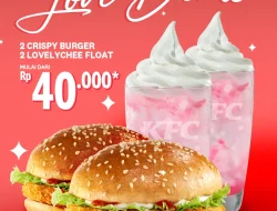 Promo KFC Love Deals 2 Burger dan 2 Minuman Hanya 40 Ribu