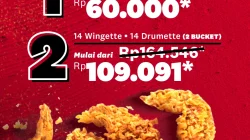 Promo KFC Winger Bucket Fest Harga Paket Mulai 60 Ribu