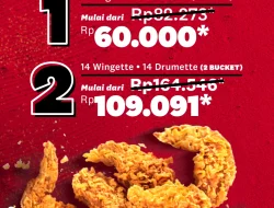 Promo KFC Winger Bucket Fest Harga Paket Mulai 60 Ribu