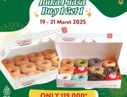 Promo Krispy Kreme Spesial Buka Puasa Beli 1 Gratis 1