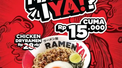 Promo RamenYA Gomura Chicken Dry Ramen Hanya 15 Ribu