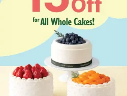 Promo TOUS les JOURS Payday Treat Diskon 15% untuk Semua Whole Cake