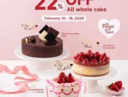 Promo Tous Les Jours Spesial Valentine Diskon 22% All Whole Cake