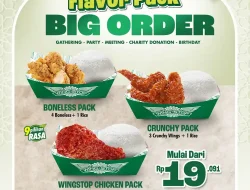 Promo Wingstop Terbaru FLAVOR PACK Big Order Mulai 19 Ribu