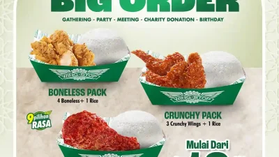 Promo Wingstop Terbaru FLAVOR PACK Big Order Mulai 19 Ribu