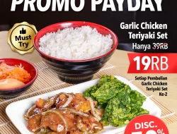 Promo Yoshinoya Payday Diskon 50% Garlic Chicken Teriyaki