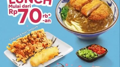 Harga Marugame Udon Paket OISHII LUNCH Harga Mulai 70 Ribu