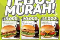 Promo Burger Bangor Tebus Murah Harga Paket Mulai 18 Ribu