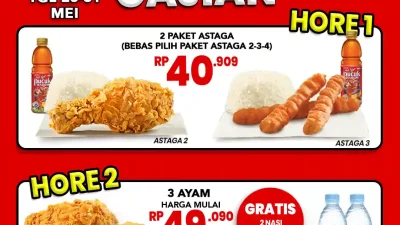 Promo CFC Spesial Hore Gajian Harga Paket Menu Mulai 40Ribu