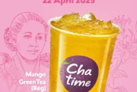 Promo Chatime Manggo Green Tea Hanya 15 Ribu di Hari Kartini