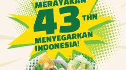 Promo Es Teler 77 Anniversary ke 43 Beli 2 Menu 43 Ribu