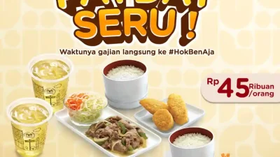 Promo Hokben Spesial Payday Harga Menu Hanya 45 Ribuan