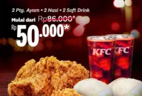 Promo KFC Kombo Roda Duo Paket 2 Ayam Hanya 50 Ribu
