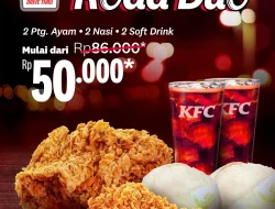 Promo KFC Kombo Spesial Roda Duo Paket Berdua Hanya 50 Ribu