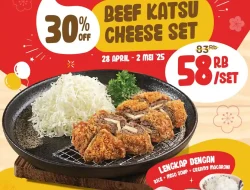 Promo Kimukatsu Kejutan Gajian Diskon 30% Beef Katsu Cheese Set