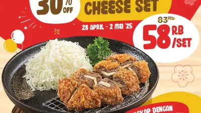 Promo Kimukatsu Kejutan Gajian Diskon 30% Beef Katsu Cheese Set
