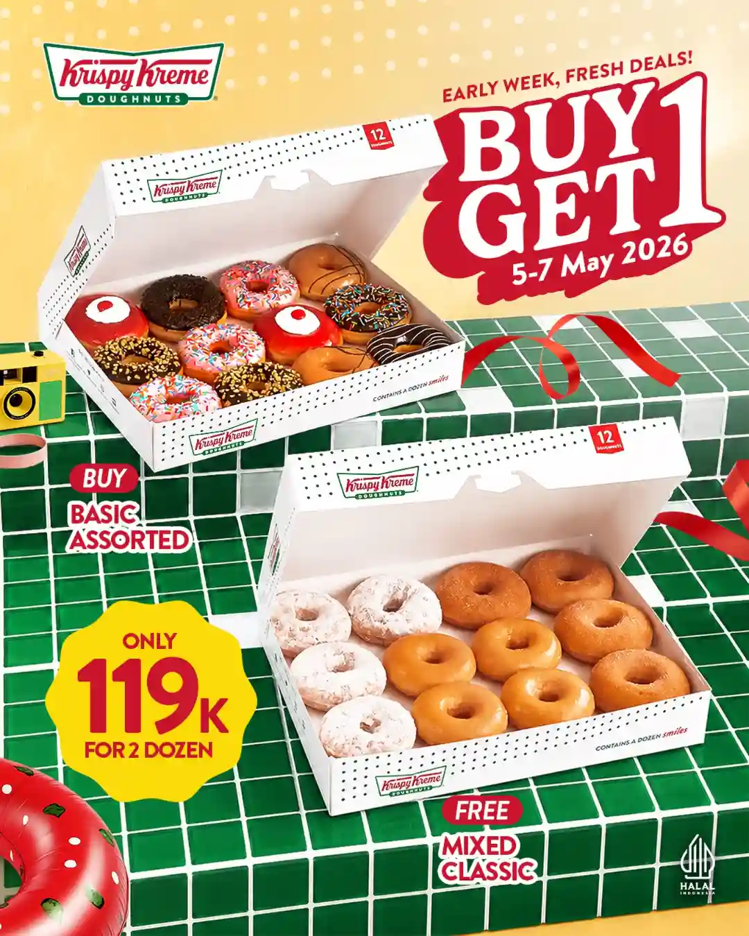 Promo Krispy Kreme Spesial Beli 1 Gratis 1 Harga Hanya 119 Ribu 1 Promo Krispy Kreme Spesial Beli 1 Gratis 1 Harga Hanya 119 Ribu