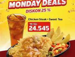 Promo Waroeng Steak Pesta Milad Monday Deals Diskon 25%