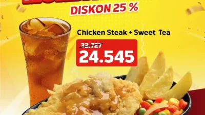 Promo Waroeng Steak Pesta Milad Monday Deals Diskon 25