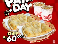 Promo Panties Pizza Payday: 2 Pizza Regular + 2 Ice Tea Cuma Rp60.000