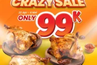Promo Emados Shawarma SUPER CRAZY SALE 3 Ekor Ayam 99 Ribu