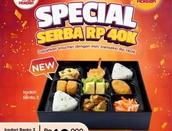Promo Hokben Spesial Harga Menu Serba 40 Ribu