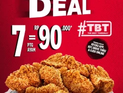 Promo KFC Paket TBT 7 Ayam Goreng Harga Hanya 90Ribu