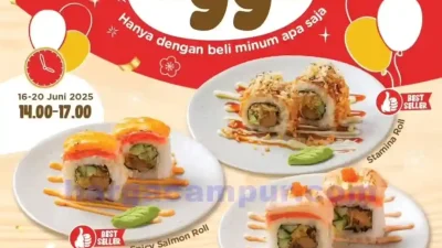 Promo Kimukatsu Ayce Sushi 99 Ribu Bisa Makan Sepuasnya