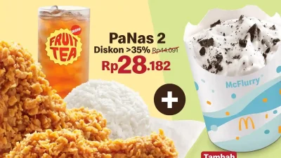 Promo McDonalds Paket Panas 2 Harga Hanya 25 Ribu