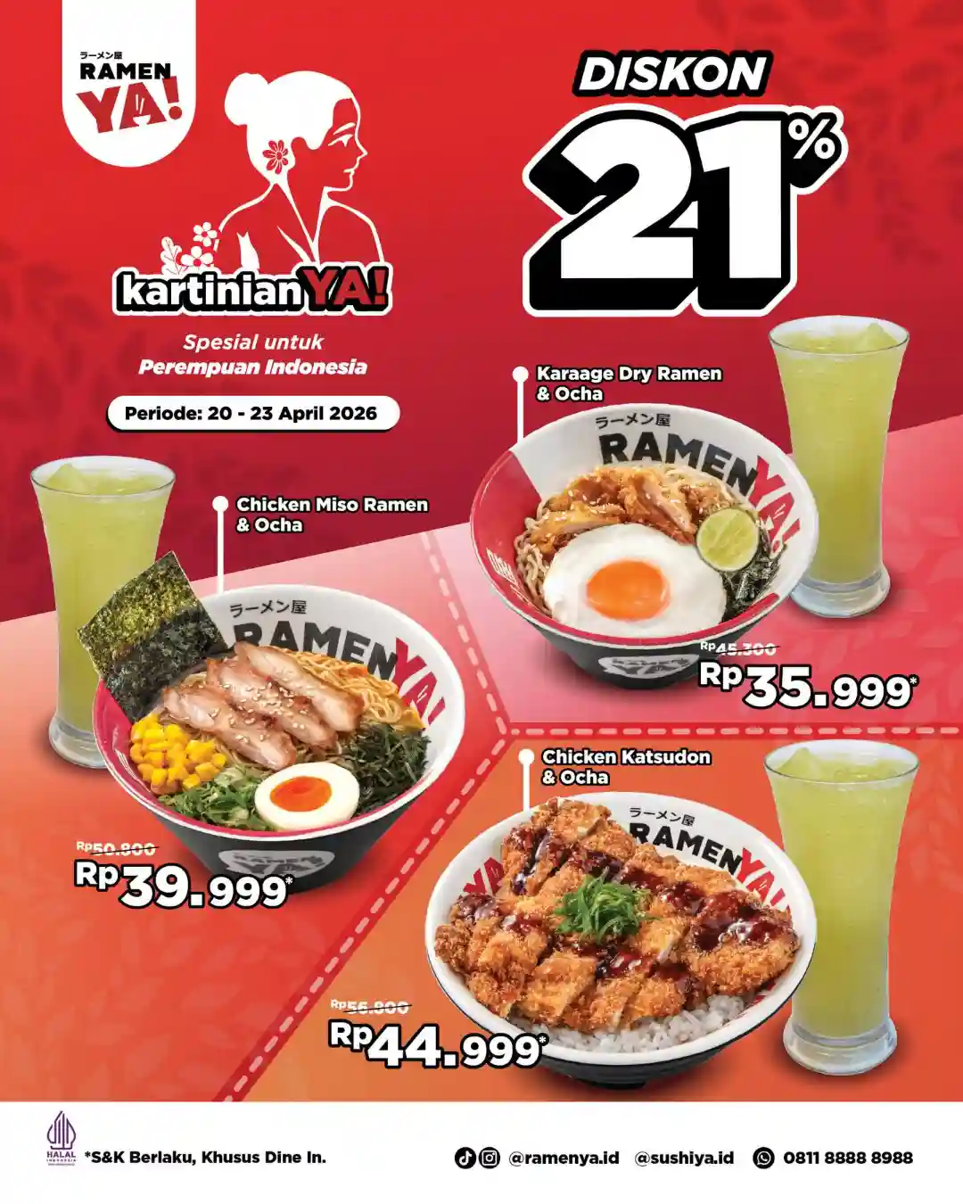 Promo Ramen 1 Spesial Hari Kartini Diskon Hingga 21% 1 Promo Ramen 1 Spesial Hari Kartini Diskon Hingga 21%
